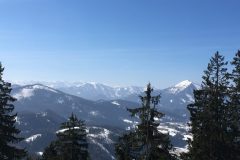 Skitour Hennesteck, Blick über die Berge bei Annaberg