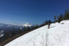Skitour Hennesteck, Ich beim aufstieg knapp an der Baumgrenze