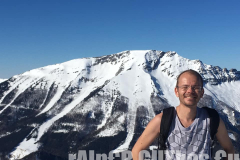 Skitour Gemeindealpe, Selfie vor dem Ötscher