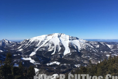 Skitour Gemeindealpe, Blick auf den Ötscher Skitour Gemeindealpe, Blick auf den Ötscher