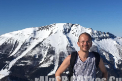 Skitour Gemeindealpe, Selfie vor dem Ötscher