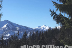 Skitour Gemeindealpe, Blick über die verschneiten Gipfel bei Mariazell