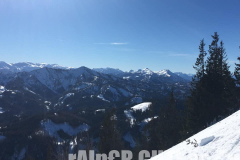Skitour Gemeindealpe, Blick richtung Mariazell