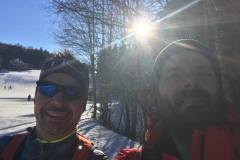 Bei einer Skitour am Annaberg