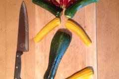 Gemüseschnitzerei (Alles aus eigener Ernte)