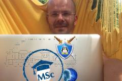 In St.Pölten, nach der erfolgreichen Abgabe meiner Diplomarbeit