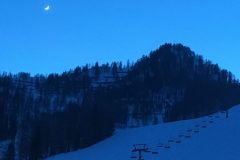 Zauchensee, Abendnlick auf die Skipiste