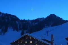 Zauchensee, Abendnlick auf die Skipiste