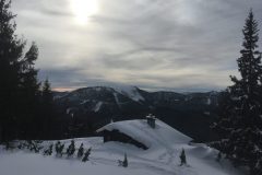 Annaberg Tirolerkogel, Hütte bis zum Dach eingeschneit