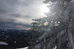 Annaberg Tirolerkogel, romantischer Blick in die veschneite Landschaft