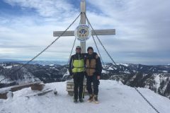Annaberg Tirolerkogel, Am Gipfelkreuz (Max und ich haben es geschafft)